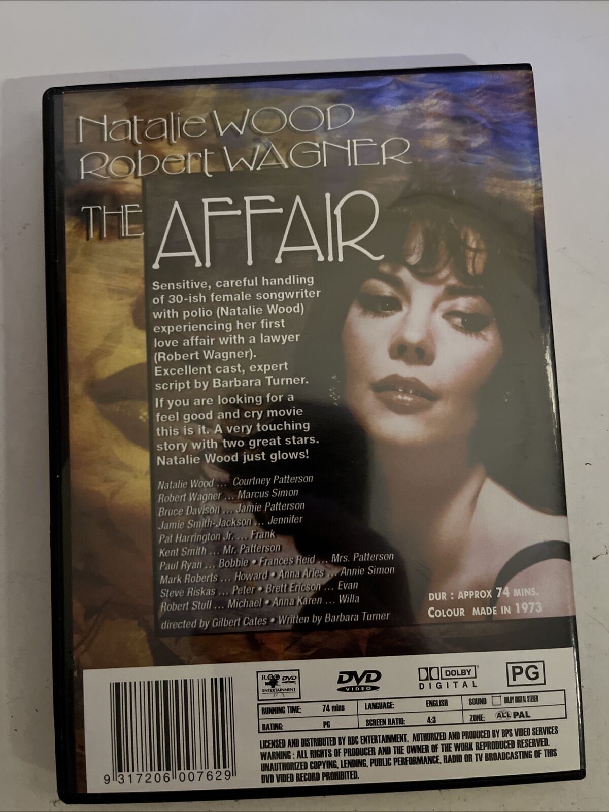 The Affair (DVD, 1973) Natalie Wood, Robert Wagner, Bruce Davison. All Regions