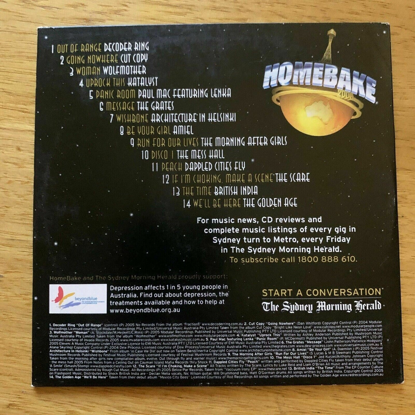 Homebake 2006 CD Australian Music