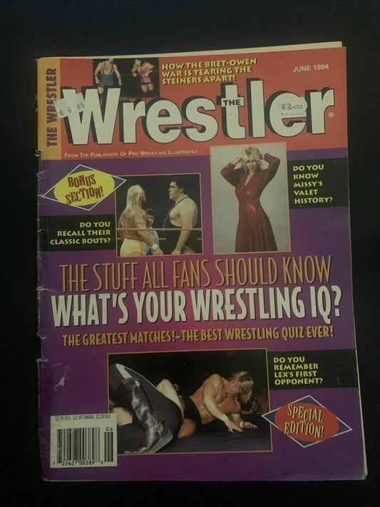 The Wrestler Magazine June 1994 - Bret vs Owen, Lex Luther, Missy Valet, Andre