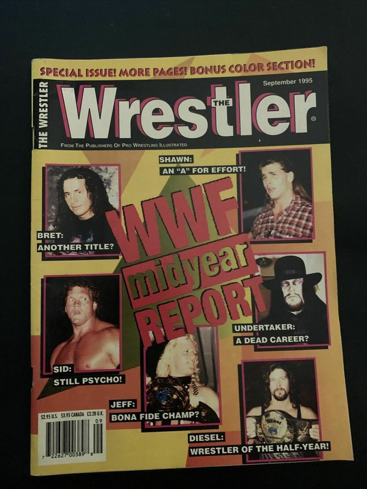 The Wrestler Magazine September 1995 - Undertaker, Diesel, Bret, Sid