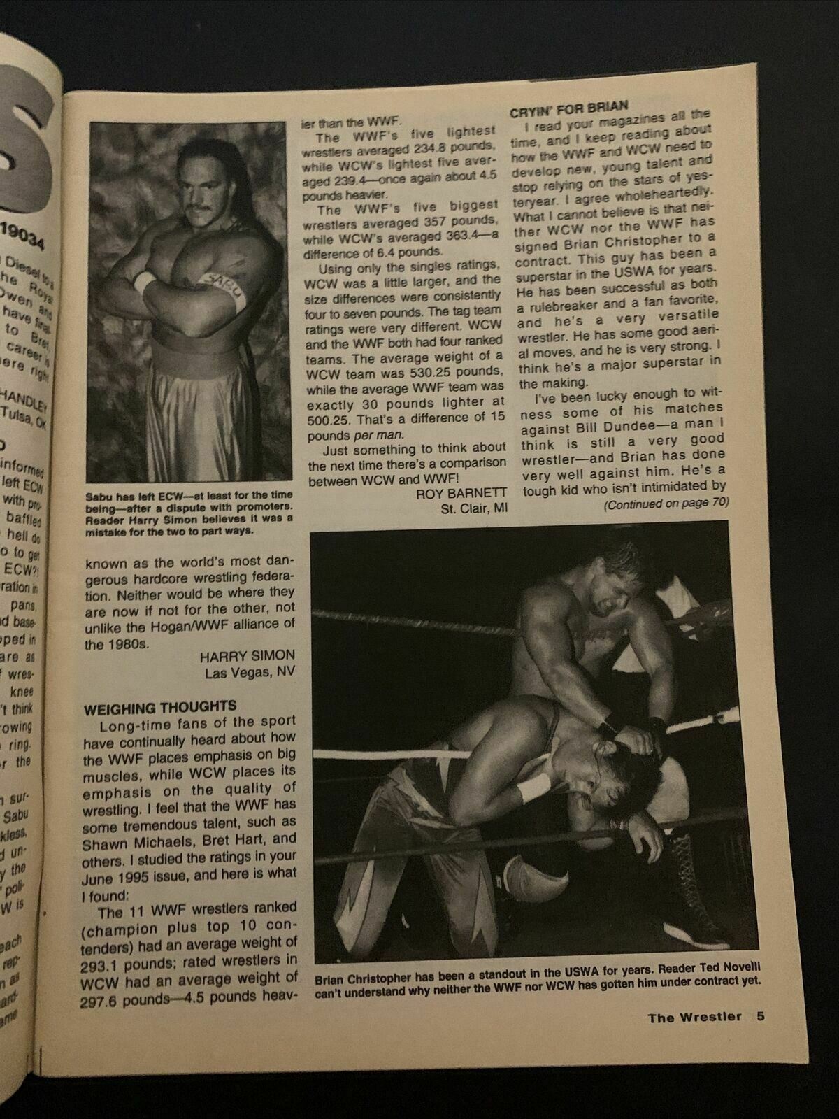The Wrestler Magazine September 1995 - Undertaker, Diesel, Bret, Sid