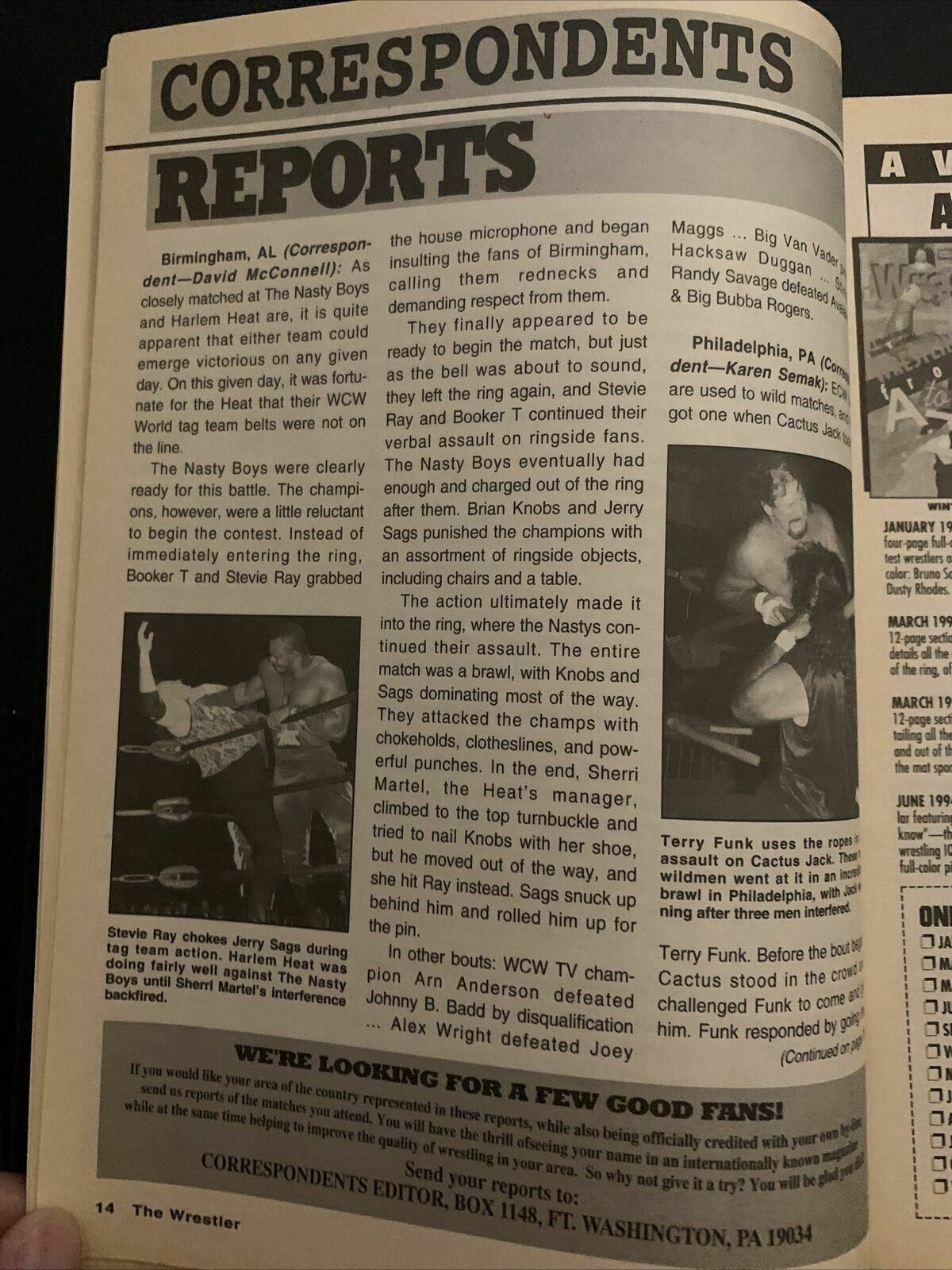 The Wrestler Magazine September 1995 - Undertaker, Diesel, Bret, Sid