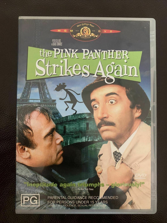 The Pink Panther Strikes Again (DVD, 1976) Peter Sellers - Region 2&4