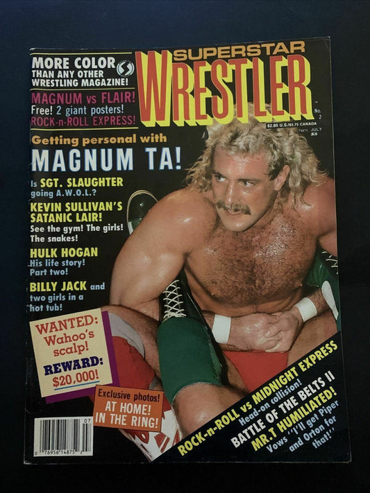 Superstar Wrestler Magazine July 1986 - Magnum Ta, Hulk Hogan, Sgt Slaughter