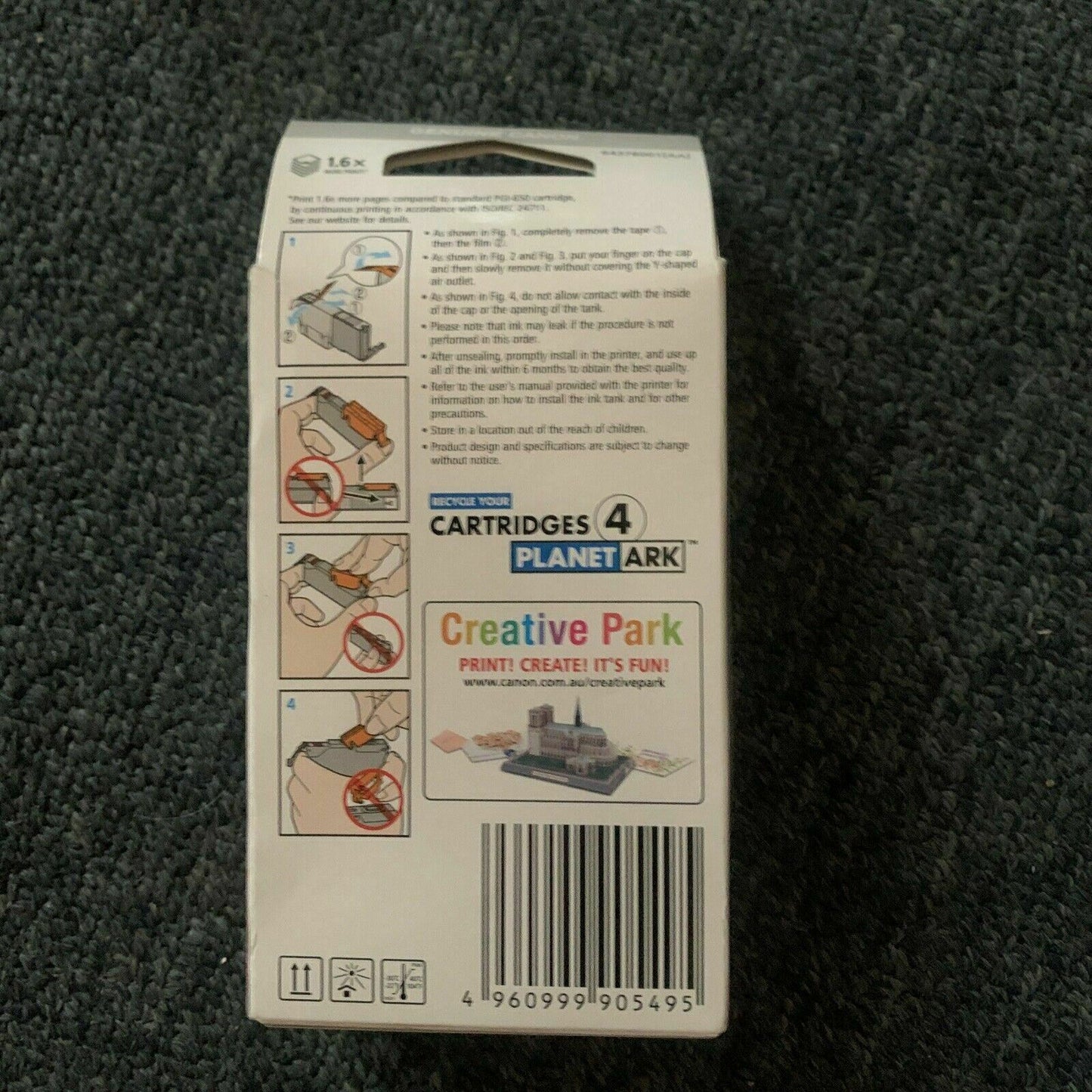 Canon PGI-650XLBK Black High-Capacity Pigment Ink Tank (Genuine) 500 A4 PAGES