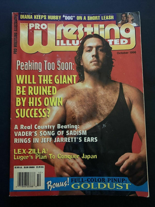 Pro Wrestling Illustrated Magazine October 1996 - Giant, Lex, Vader, Goldust