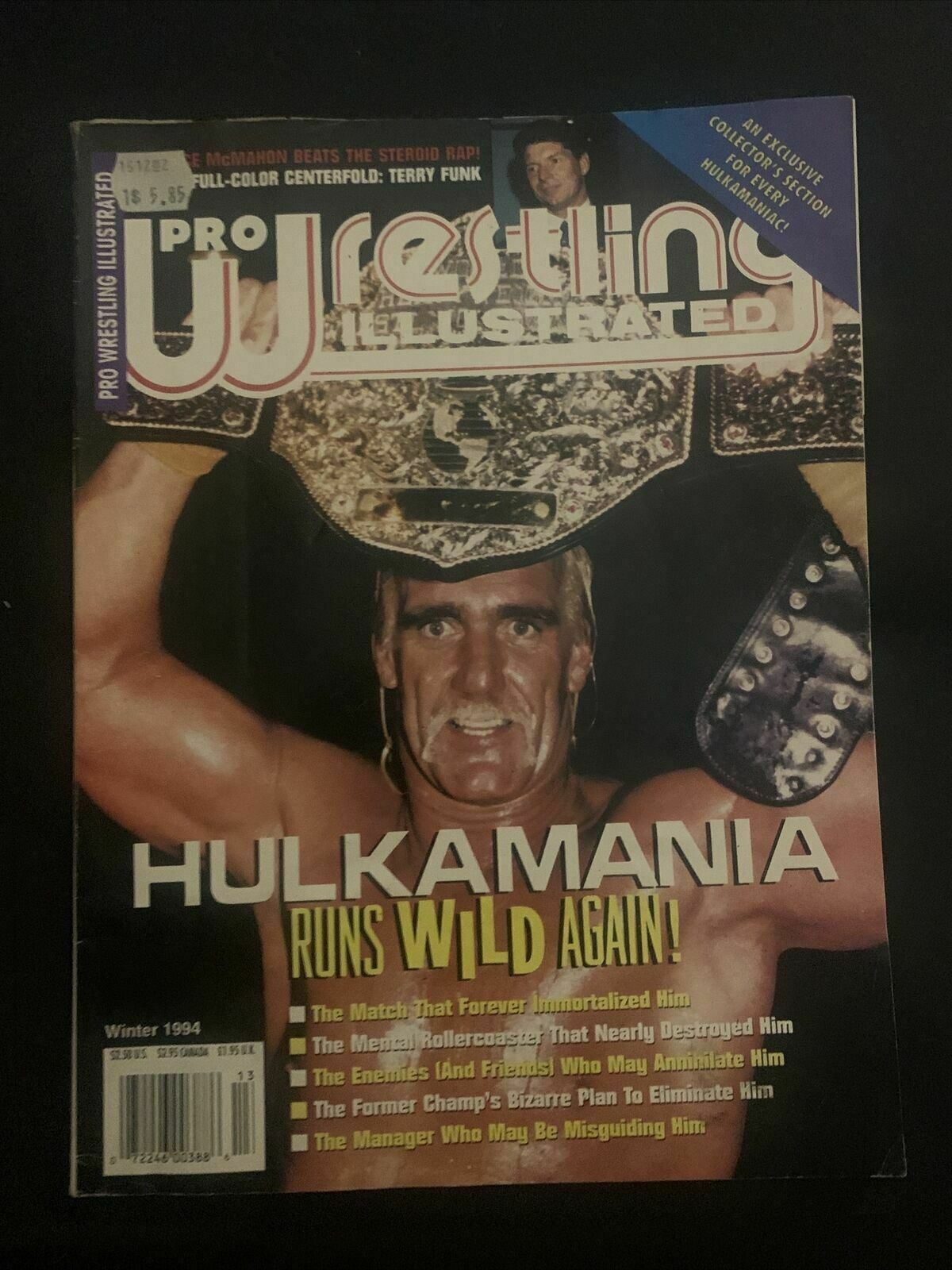 Pro Wrestling Illustrated Magazine Winter 1994 - Hulkmania, Terry Funk