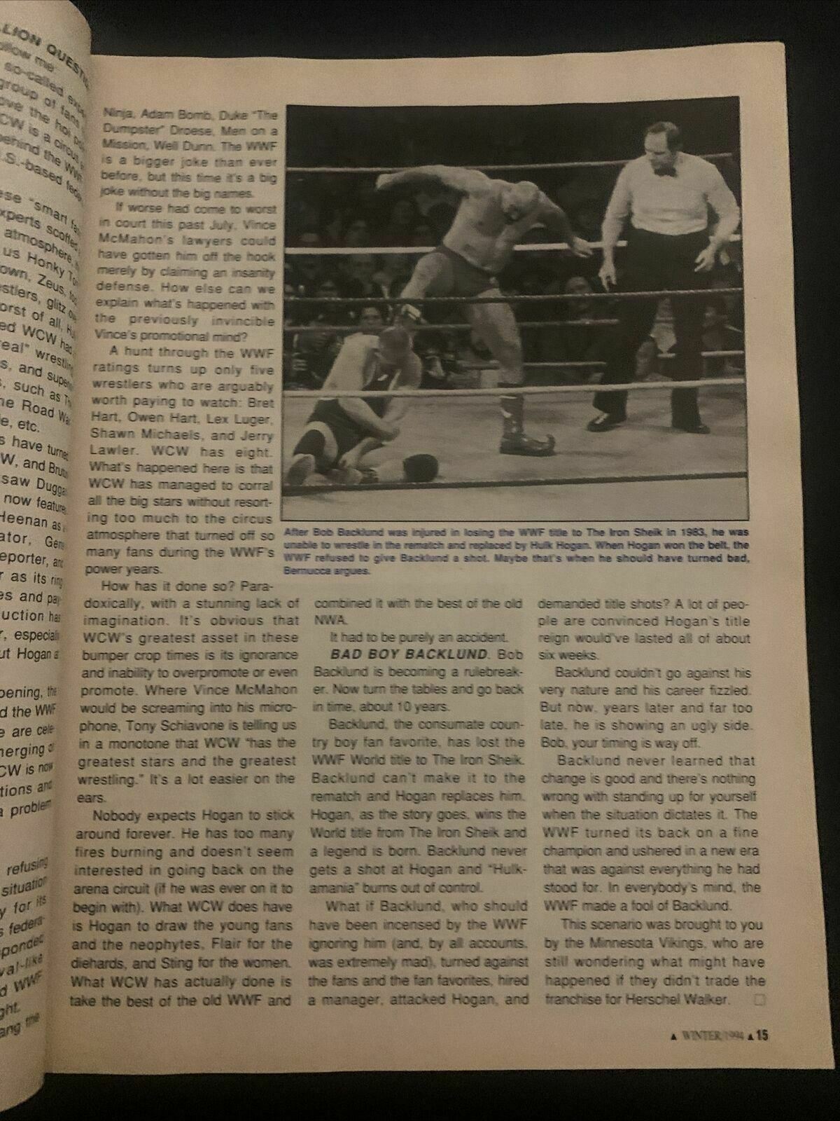 Pro Wrestling Illustrated Magazine Winter 1994 - Hulkmania, Terry Funk