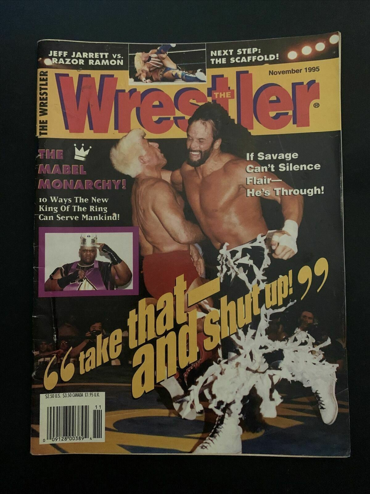 The Wrestler Magazine November 1995 - Mabel Monarchy, Savage, Jarrett, Ramon