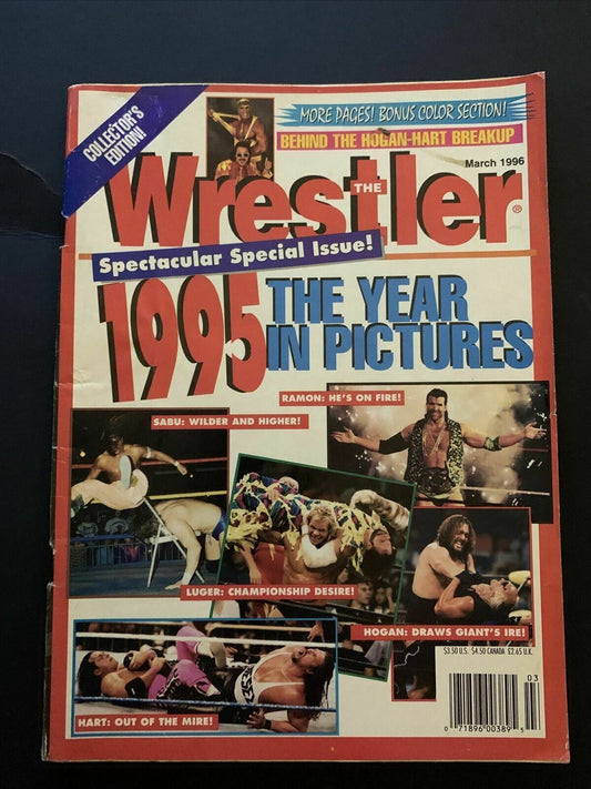 The Wrestler Magazine March 1996 - Hart, Luger, Ramon, Hogan