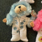 4x Beanie Baby: Baby Forget Me Not, Gerbera, Poppy, Frangipani, Rose & Bluebell