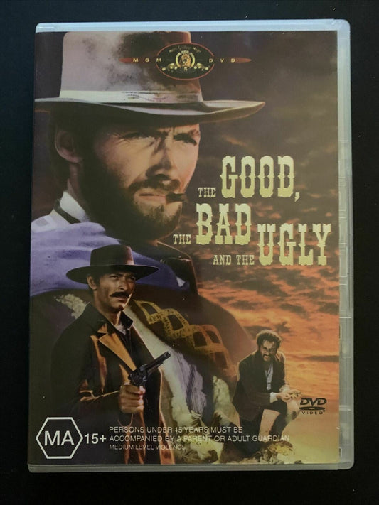 The Good Bad And The Ugly (DVD, 1966) Clint Eastwood, Lee Van Cleef - Region 2&4