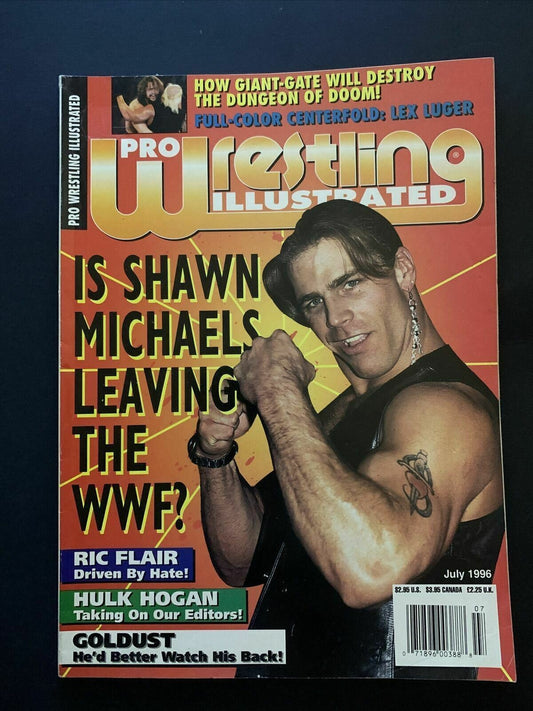 Pro Wrestling Illustrated Magazine July 1996 - Shawn Michaels, Ric Flair, Hogan