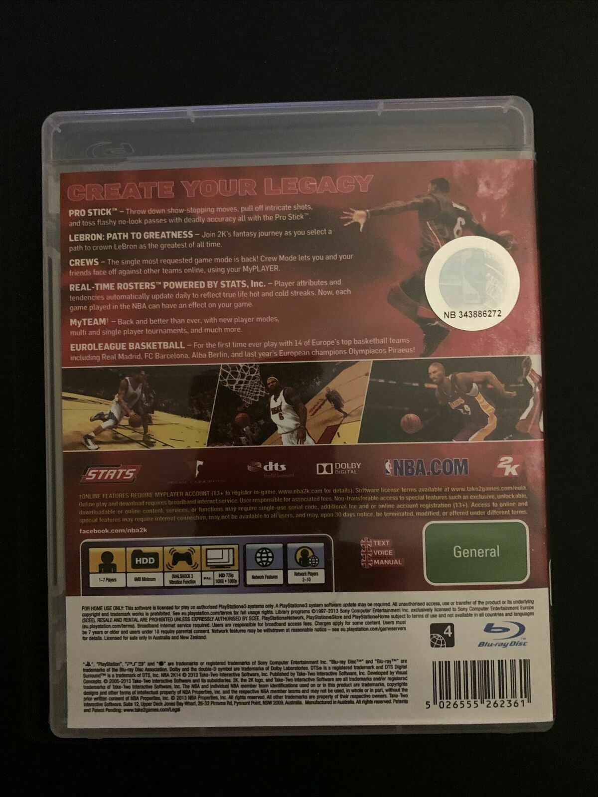 NBA 2K14 - PS3 NBA Basketball Game