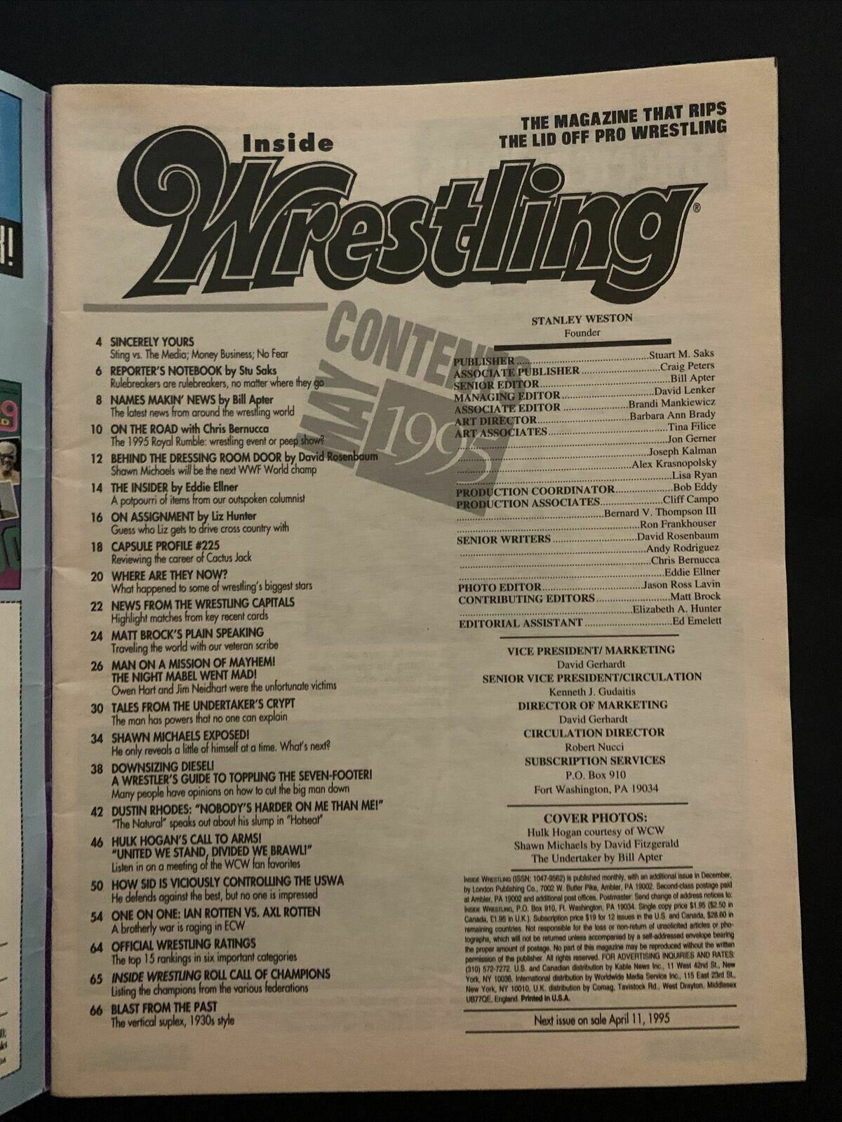Inside Wrestler Magazine May 1995 - Shawn Michaels, Diesel,  WrestleMania