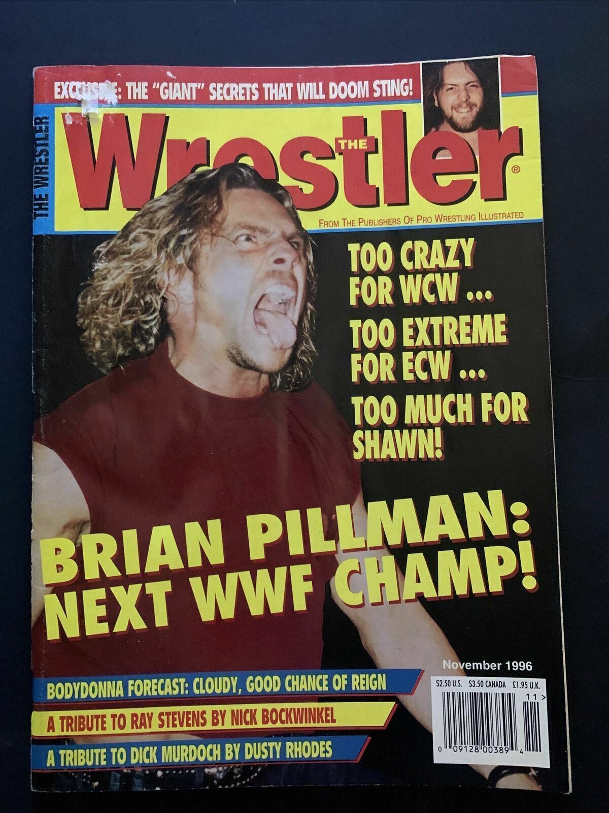The Wrestler Magazine November 1996 - Shawn Michael, Brian Pillman