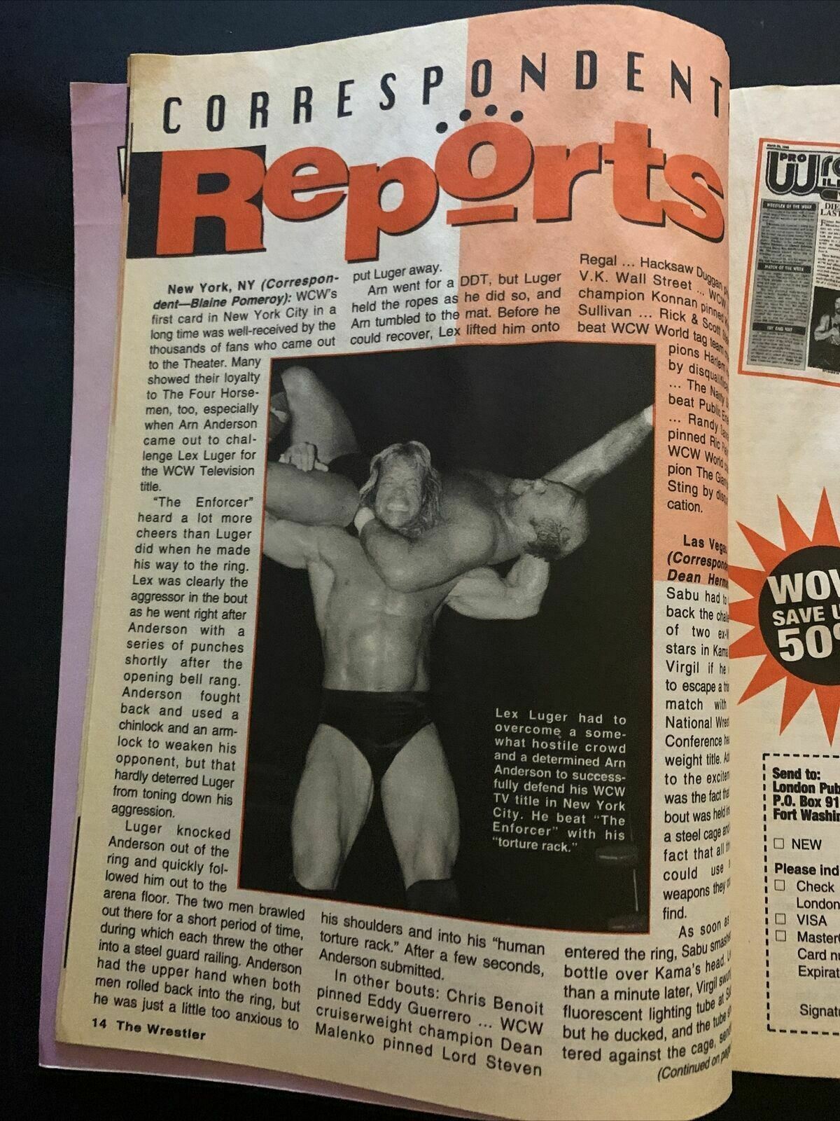 The Wrestler Magazine November 1996 - Shawn Michael, Brian Pillman