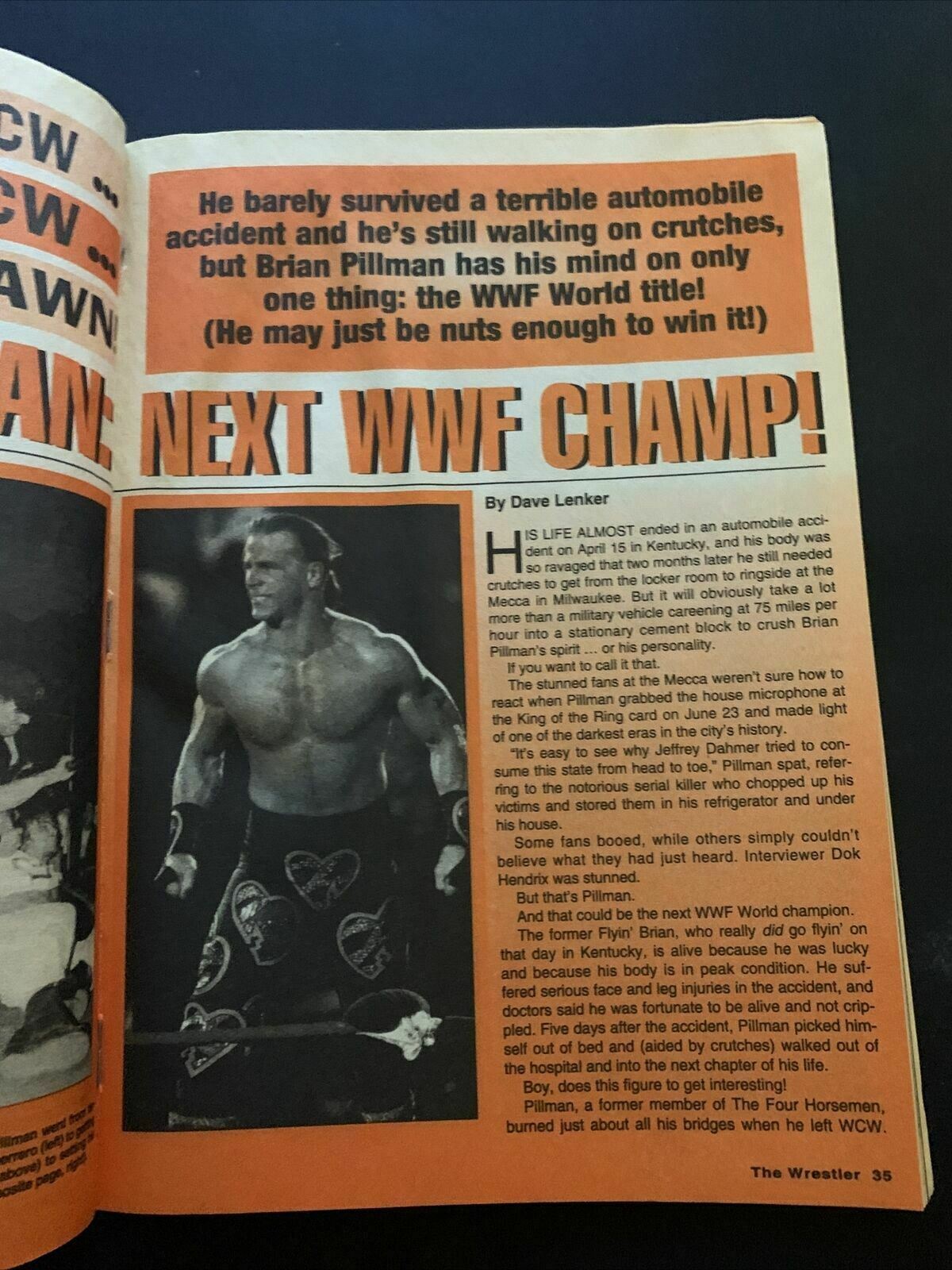 The Wrestler Magazine November 1996 - Shawn Michael, Brian Pillman