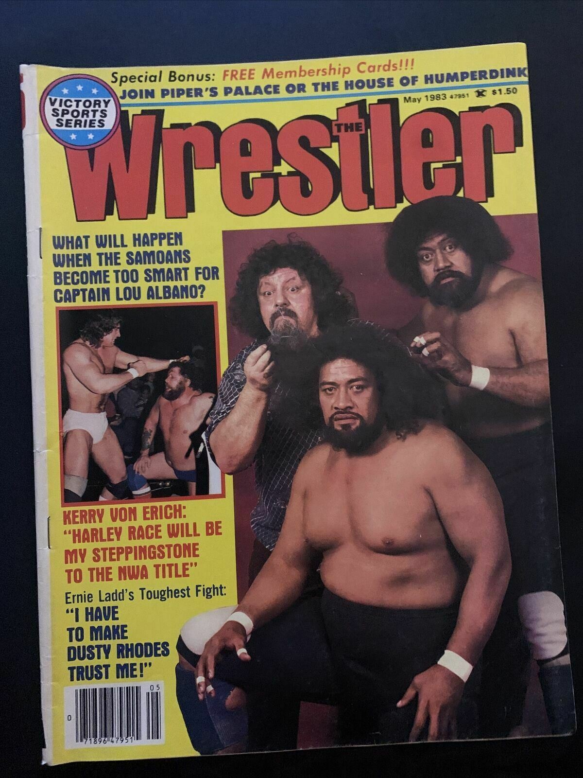 The Wrestler Magazine May 1983 - Piper, Kerry Von Erich, Dusty Rhodes, Ernie Lad