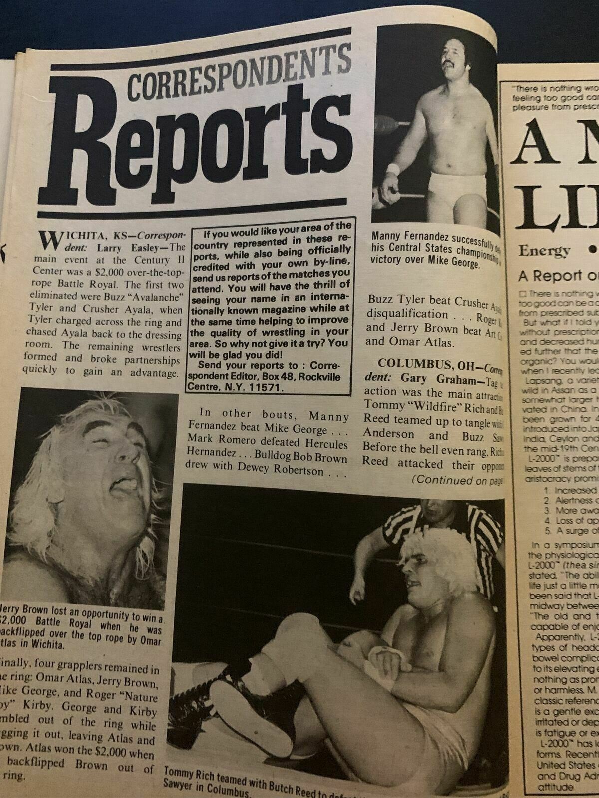 The Wrestler Magazine May 1983 - Piper, Kerry Von Erich, Dusty Rhodes, Ernie Lad