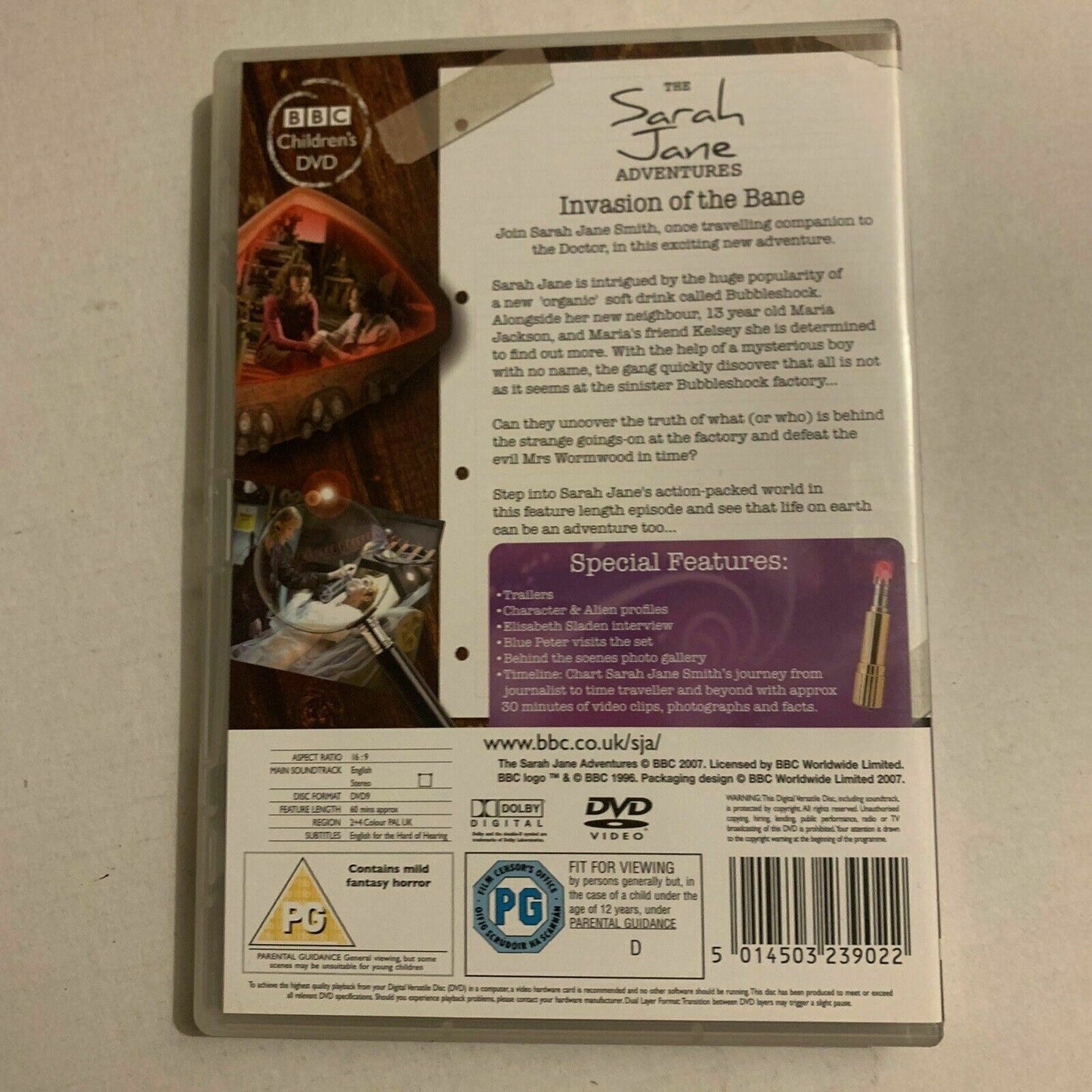 The Sarah Jane Adventures - Invasion Of The Bane (DVD, 2007) Region 4&2