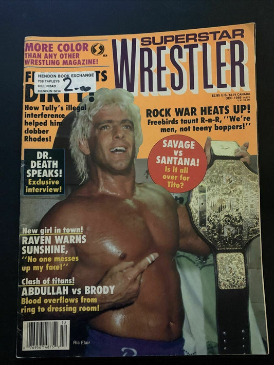 Superstar Wrestler Magazine December 1986 - Savage, Santana, Dr Death, Abdullah