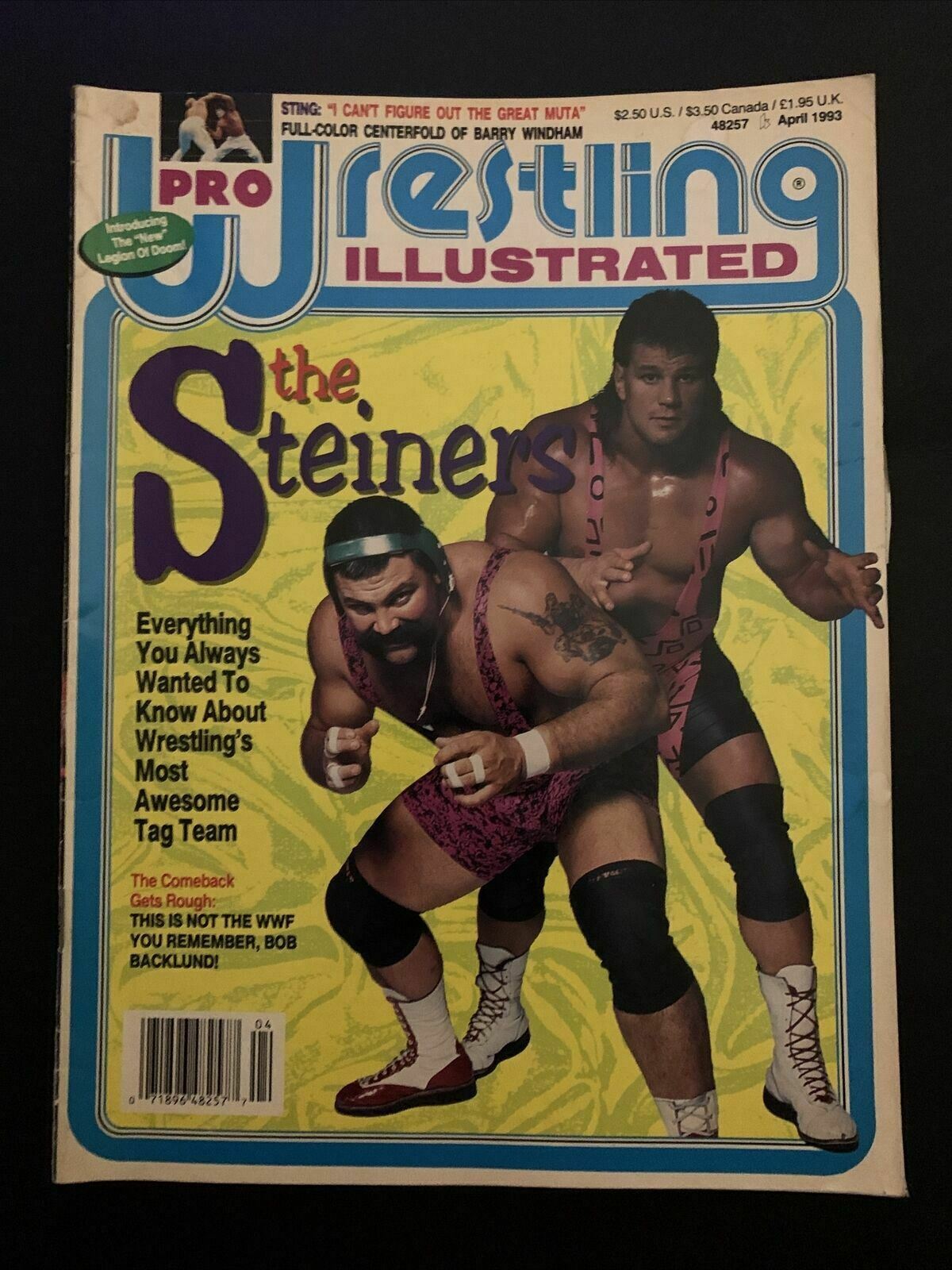 Pro Wrestling Illustrated Magazine April 1993 - The Steiners