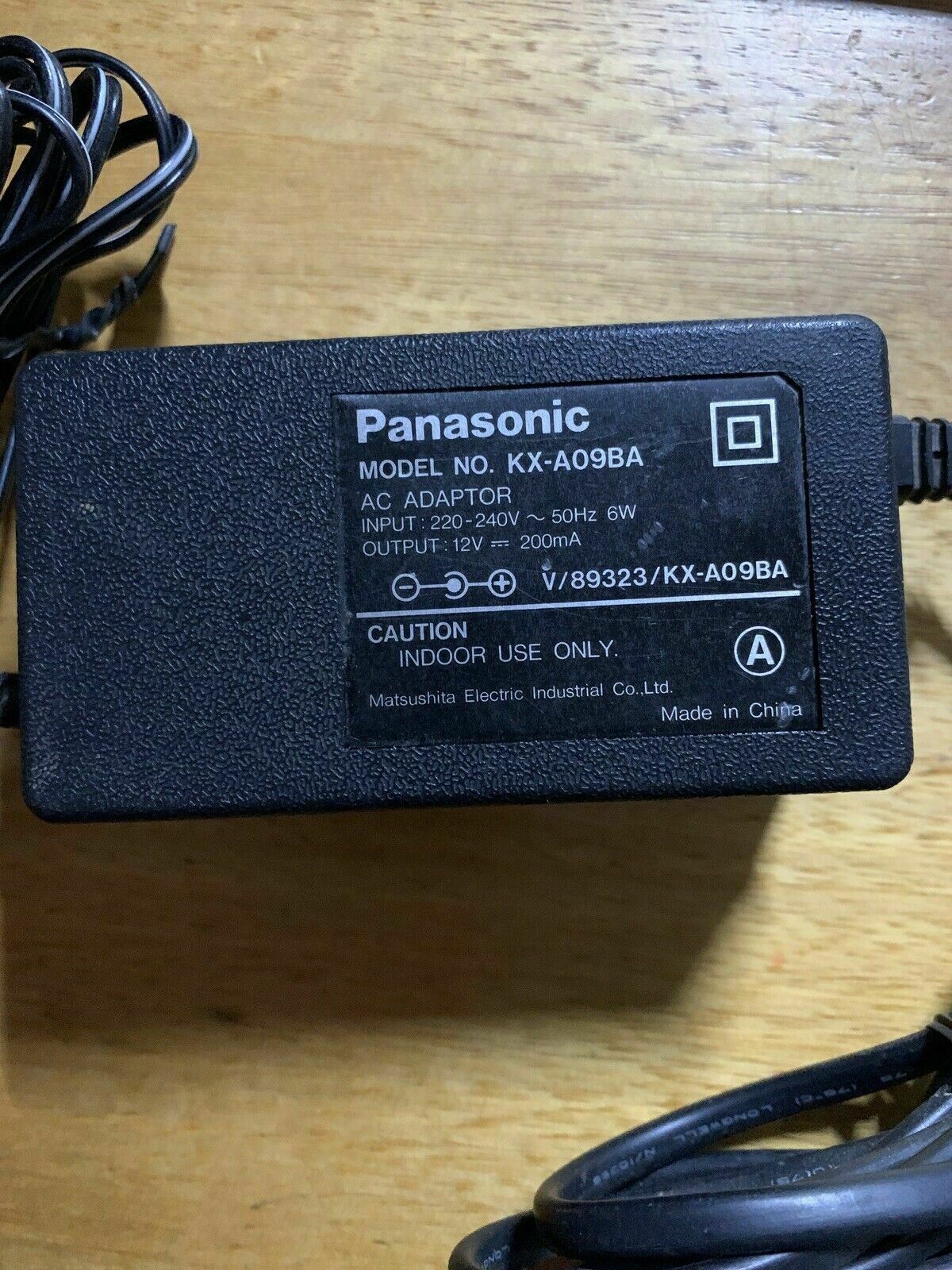Genuine Panasonic KX-A09BA AC Adaptor Power Supply 12V 200mA