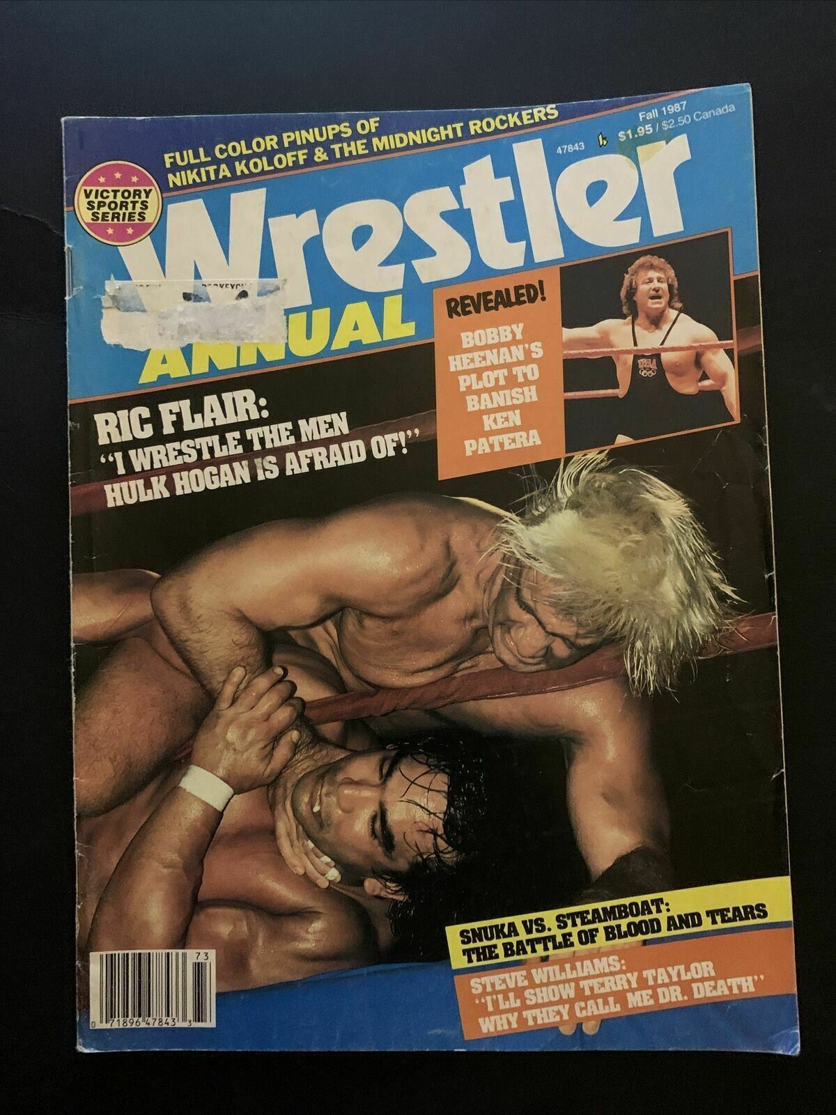 Wrestler Annual Magazine Fall 1987 - Ric Flair, Snuka, Steamboat, Patera, Heenan