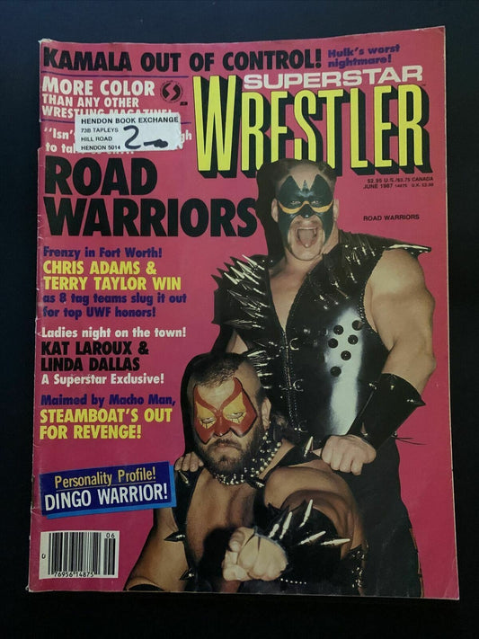 Wrestler Superstar Magazine June 1987 - Hulk, Steamboat, Macho Man, Chris Adams