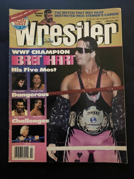 The Wrestler Magazine February 1993 - Bret Hart, Undertaker, Flair