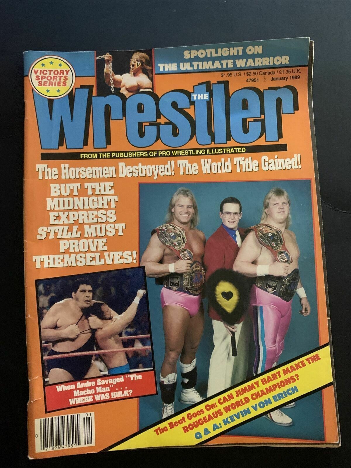 The Wrestler Magazine January 1989 - Andre Giant, Midnight Express