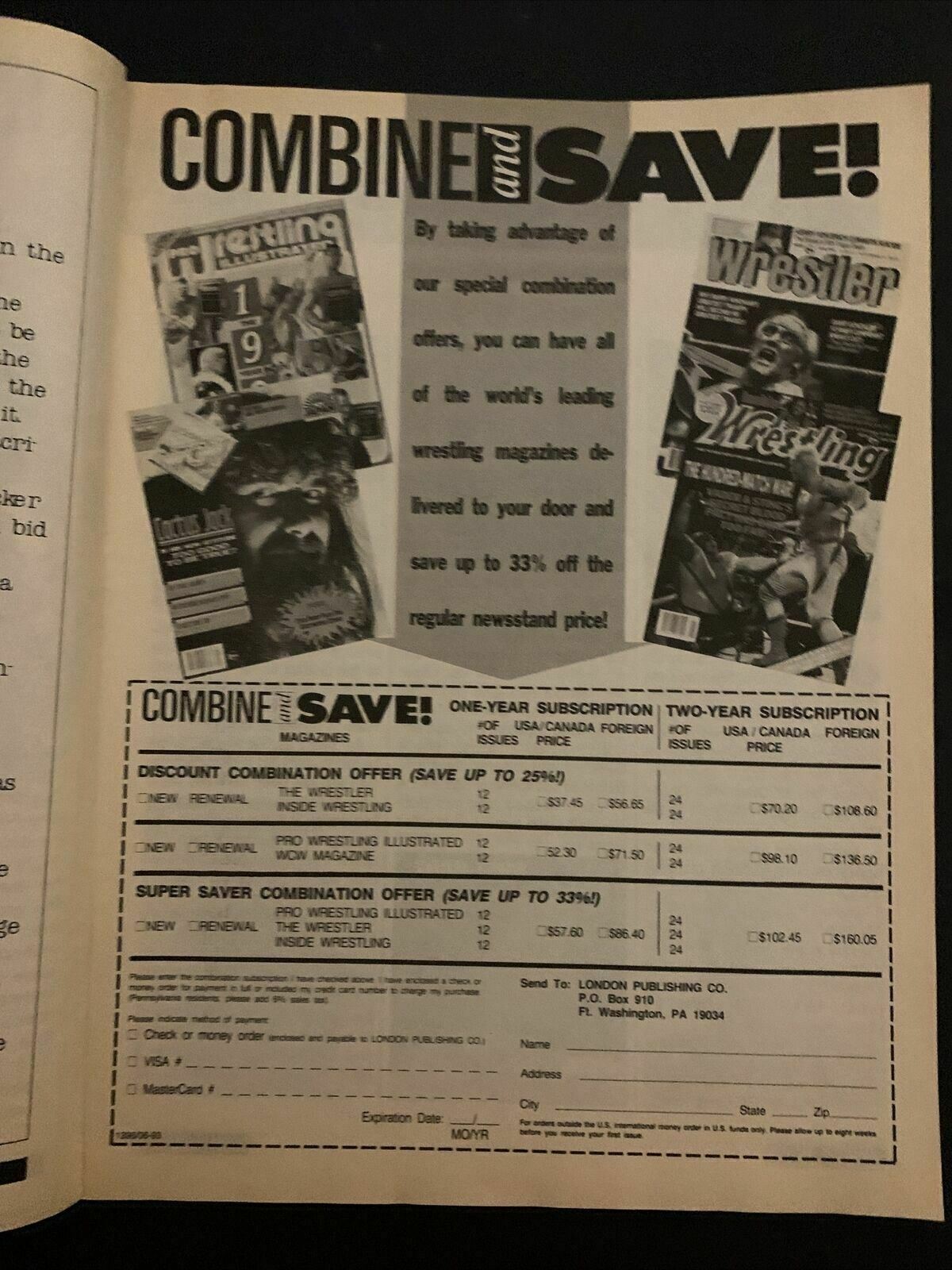 Inside Wrestling Magazine October 1993 - Andre Giant, Hogan, Zeus, Warrior
