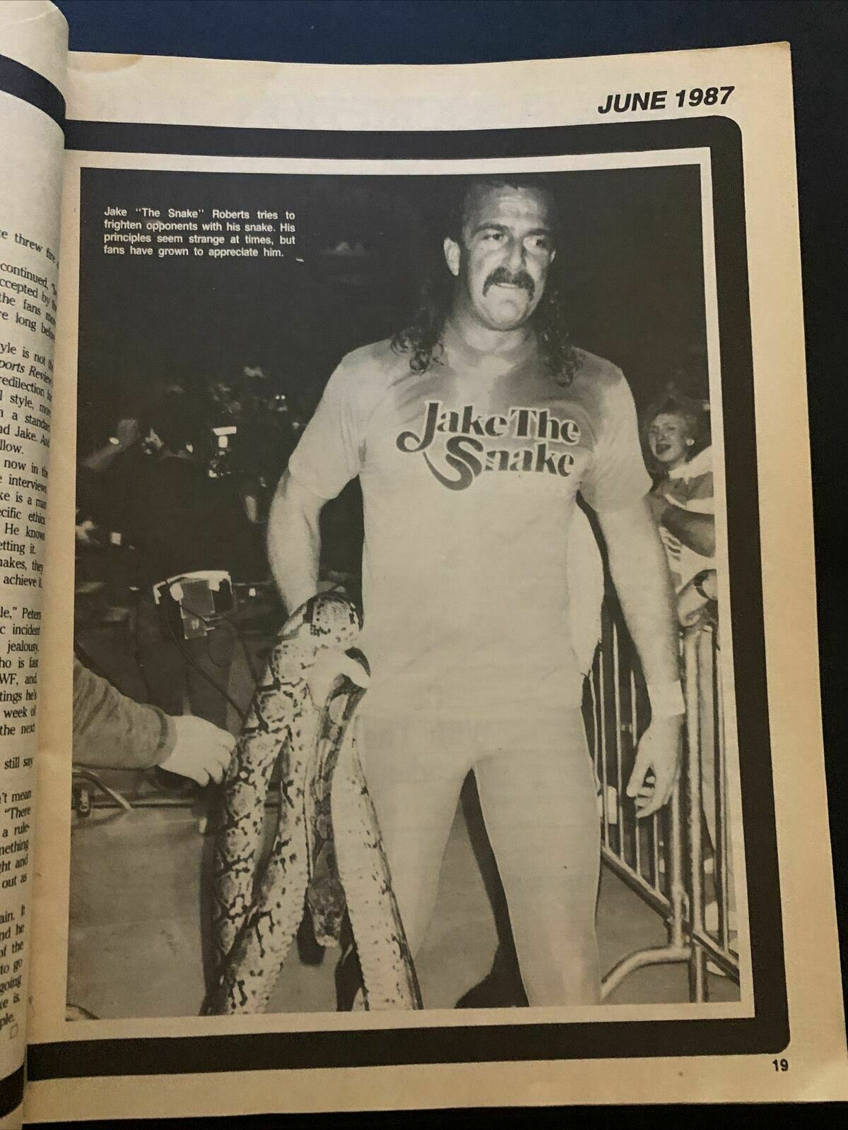 Sports Review Wrestling Magazine June 1987 - Hulk Hogan vs Andre The Giant