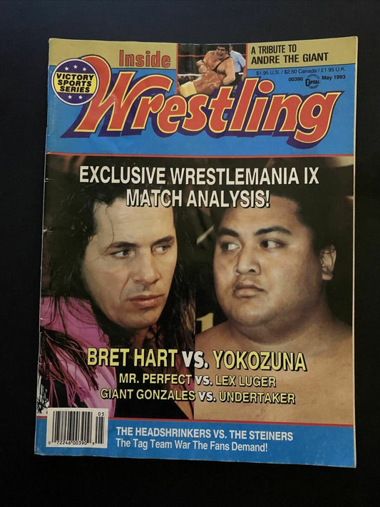 Inside Wrestling Magazine May 1993 - WrestleMania IX Hart Vs Yokozuna