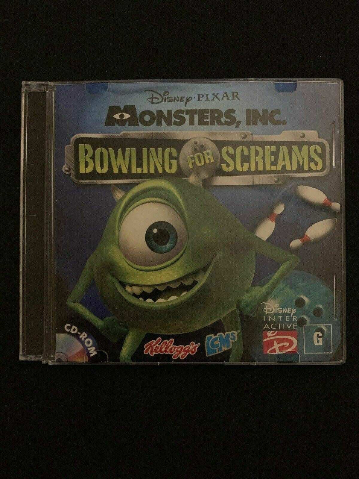 Disney Pixar Monsters, Inc - Bowling For Screams CD 2001  Kellogg's Rare Game
