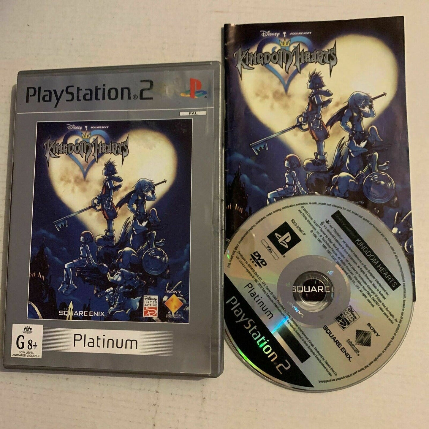 Kingdom Hearts - Platinum Sony PS2 PAL Game with Manual