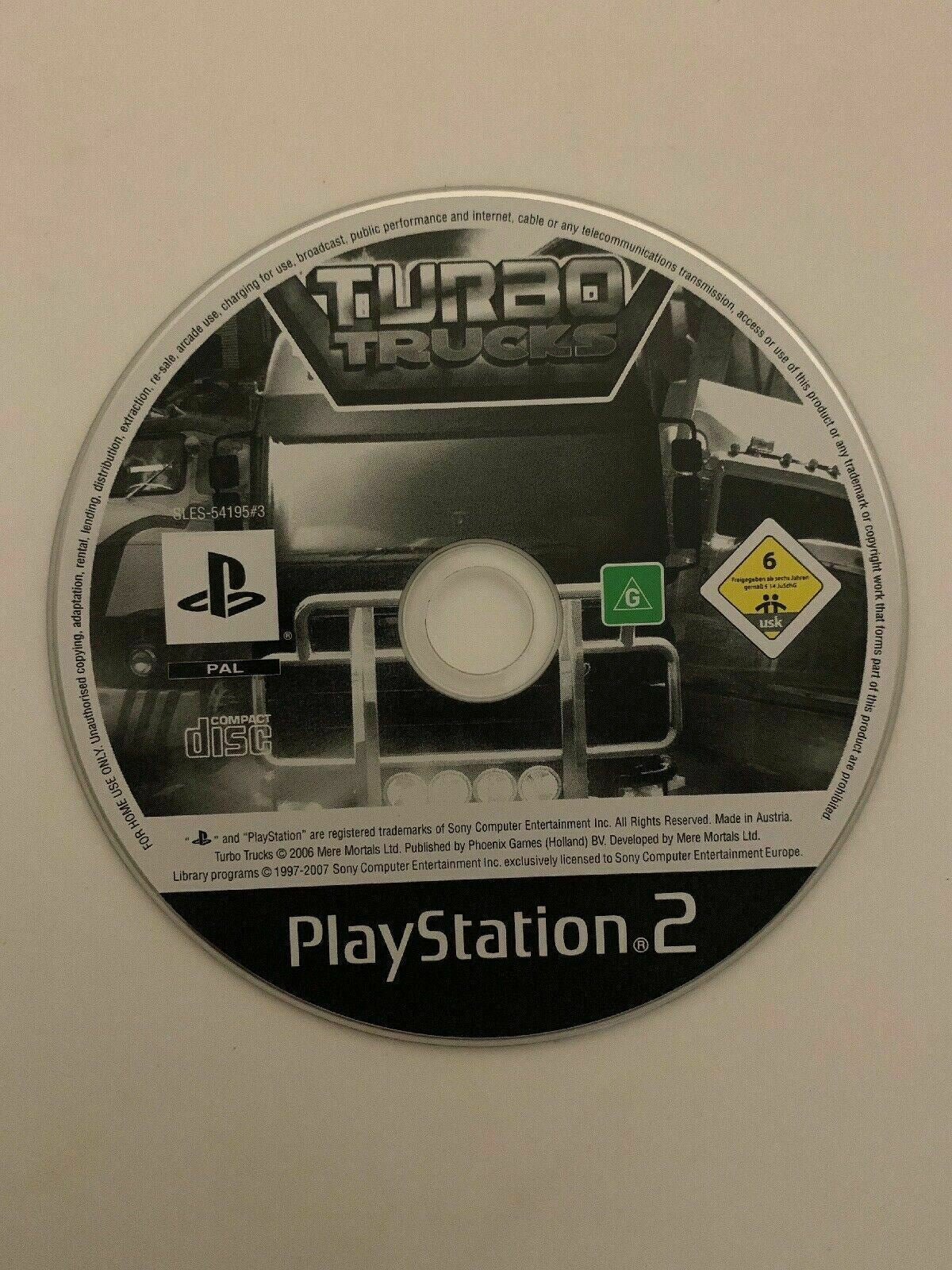 Turbo Trucks - Sony Playstation 2 PS2 PAL Game with Manual