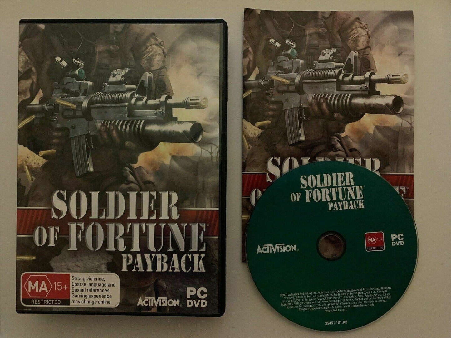 Soldier Of Fortune: Payback - PC DVD Windows FPS Shooter Game