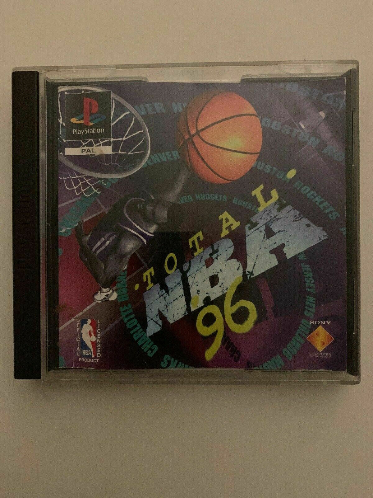 Total NBA 96 Holo Cover - PS1 PlayStation 1 Game PAL with Manaul