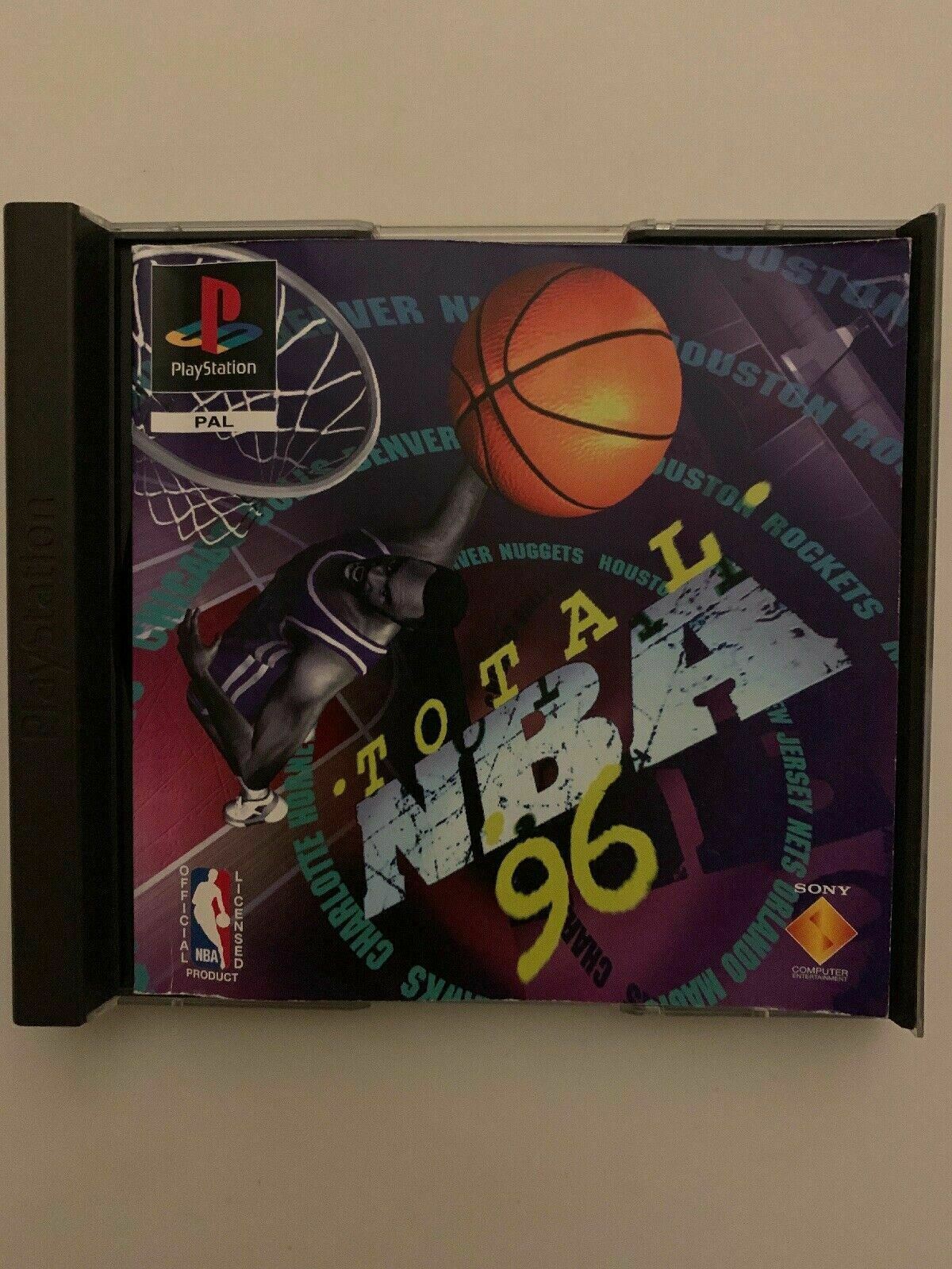 Total NBA 96 Holo Cover - PS1 PlayStation 1 Game PAL with Manaul