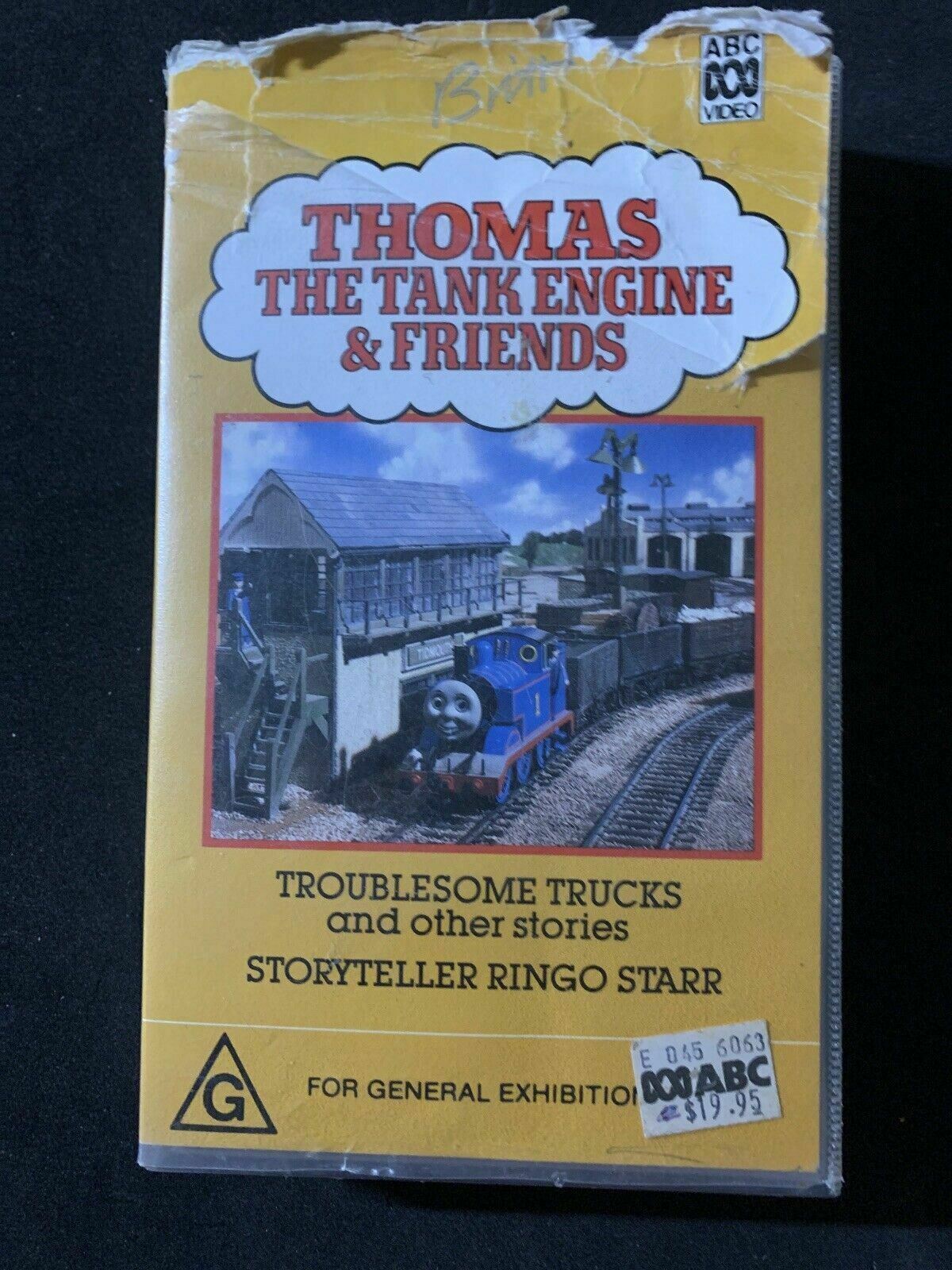 Thomas The Tank Engine & Friends - Troublesome Trucks. Ringo Starr (VHS, 1991)