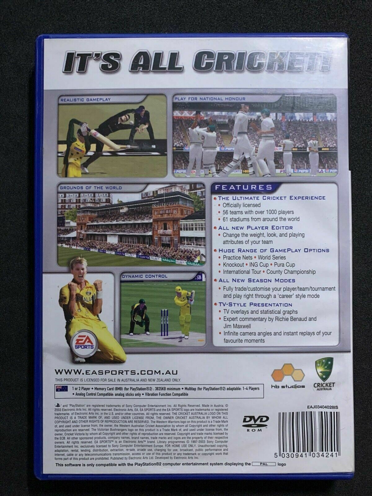 Cricket 2004 - Sony Playstation PS2 PAL Game