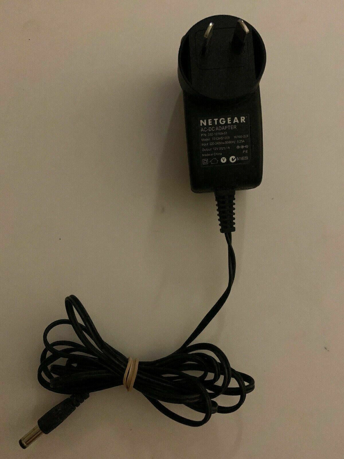 Genuine Netgear T012HS1209 AC Adapter 332-10169-01 Power Supply 12V 1A