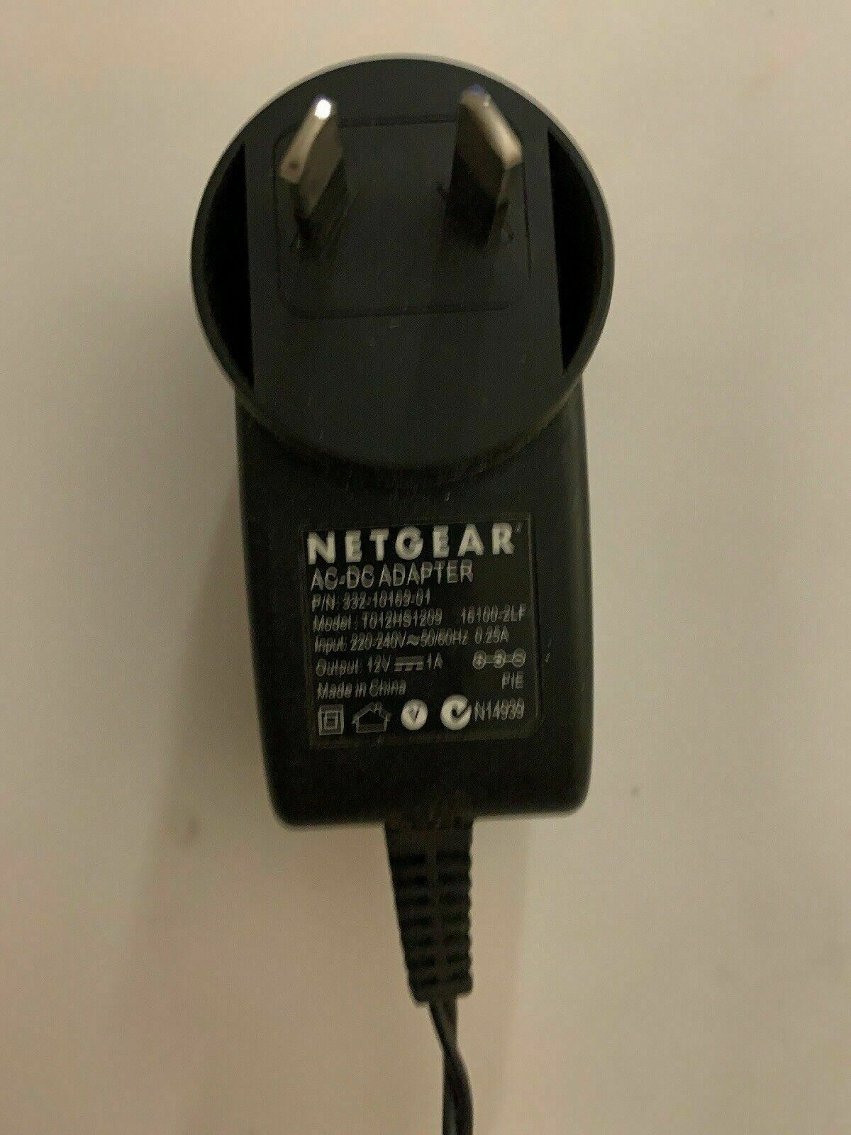 Genuine Netgear T012HS1209 AC Adapter 332-10169-01 Power Supply 12V 1A