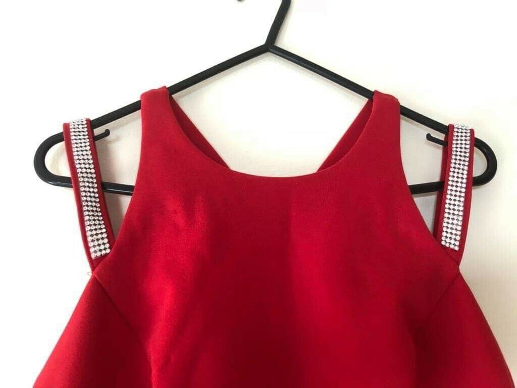 *Brand New* Miss Anne Women's Evening Cocktail Prom Party Gown Red Dress Size 10