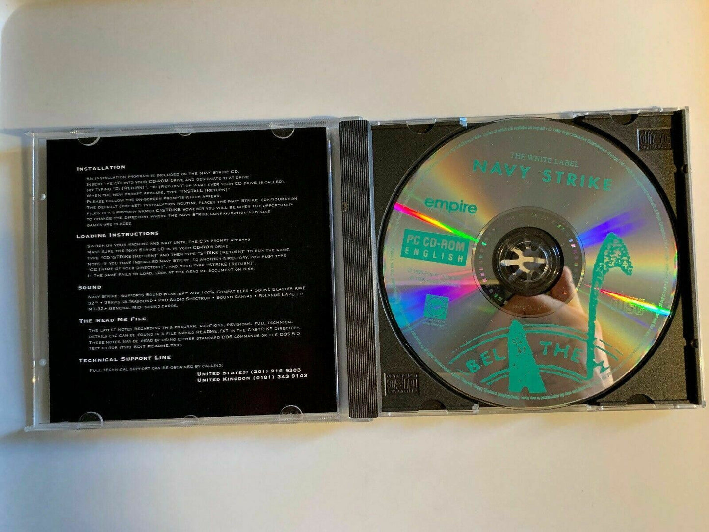 Navy Strike for PC DOS Flight Simulation Classic Vintage Game CDROM 1996