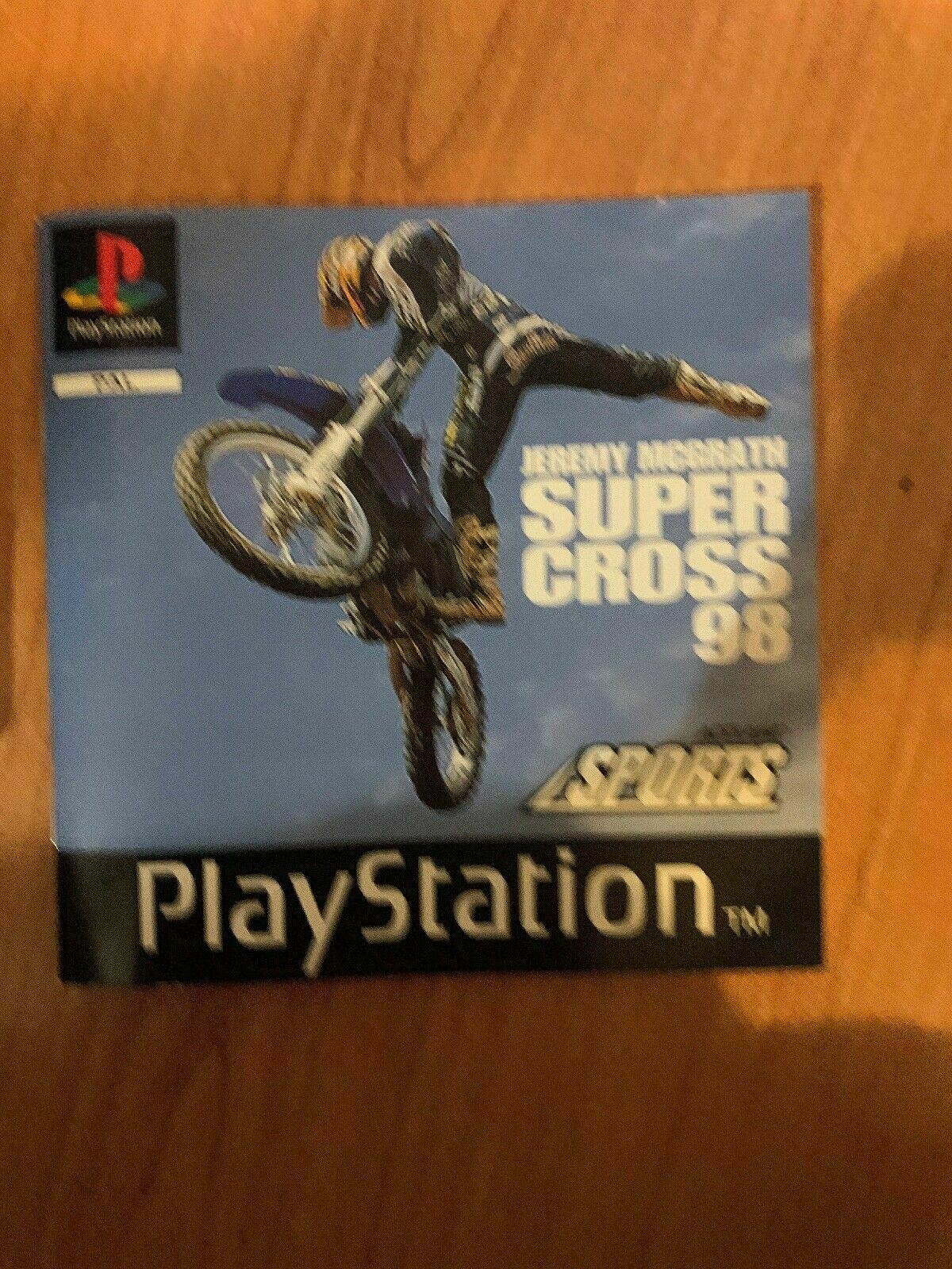 Jeremy McGrath Supercross '98 - Playstation PS1 PAL Game with Manual