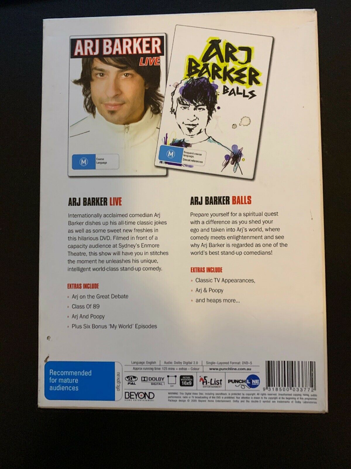 Arj Barker - Twin Pack (DVD) All Regions  NEW