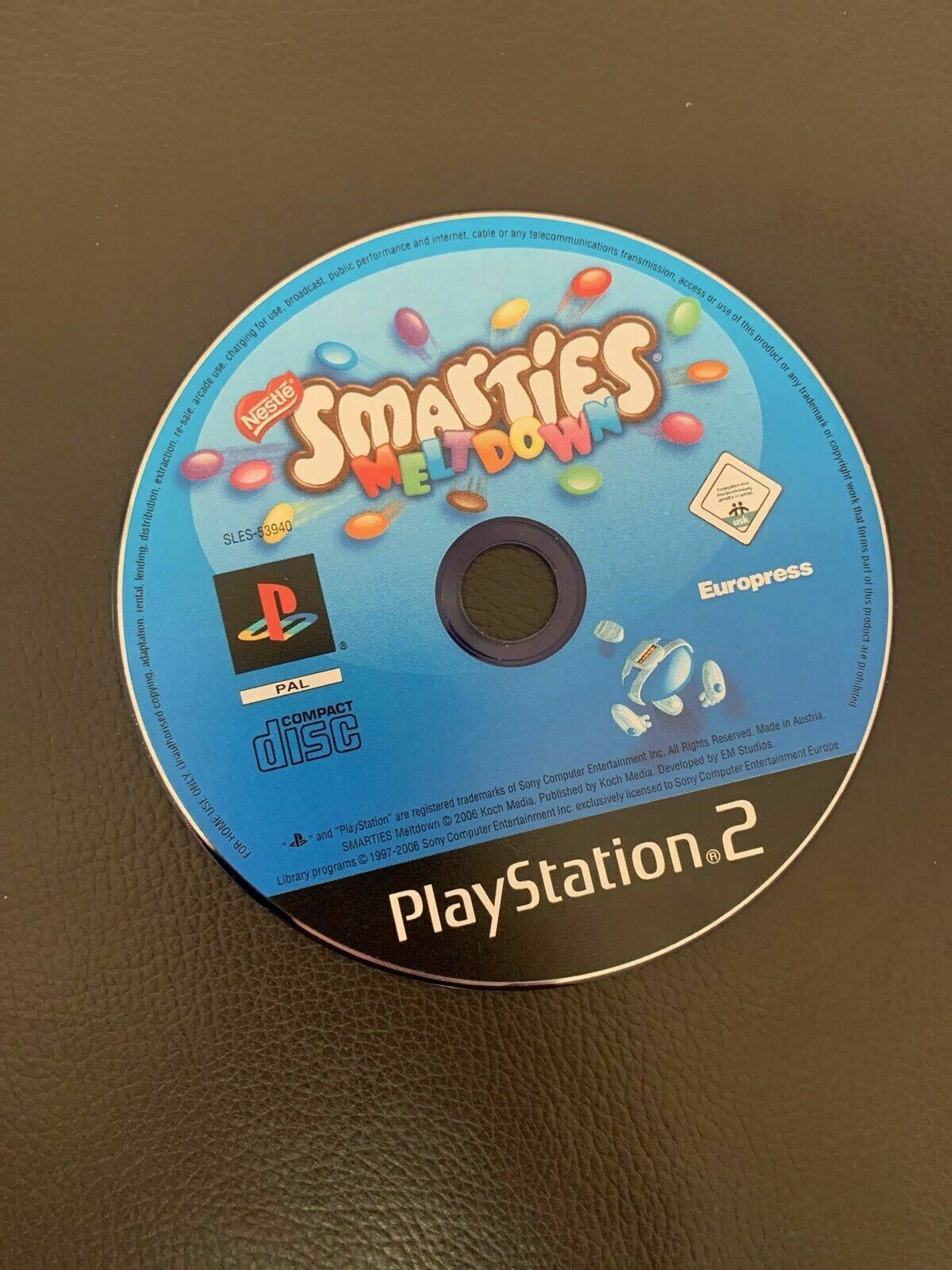 Smarties Meltdown - Playstation 2 PS2 PAL Game with manual